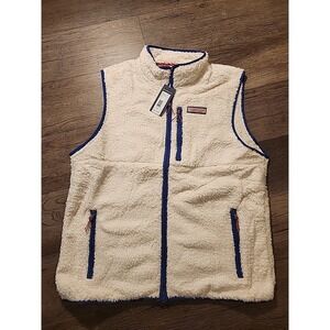 Vineyard Vines High Pile Fleece Vest XL NWT Color Stone